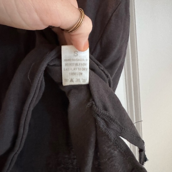 Maternity - La Miel Women's Dark Gray V-Neck Top - Picture 7 of 10